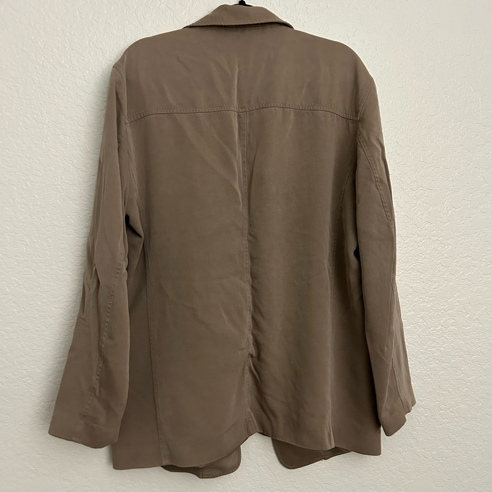 100% SILK Bachrach Men's Brown Lightweight Jacket. Made in Italy. - Picture 6 of 6